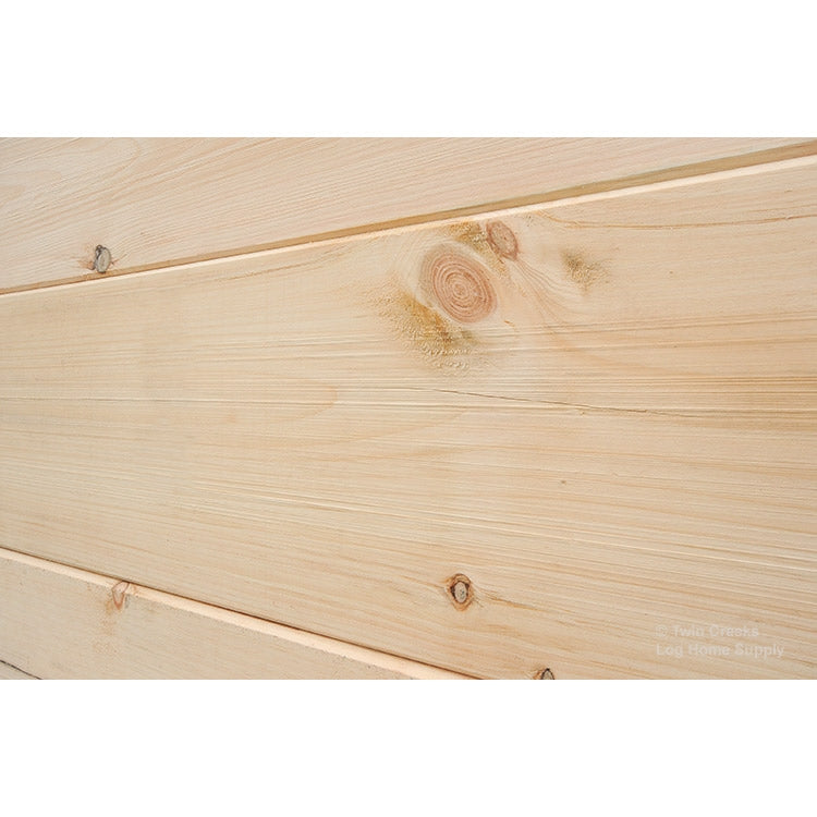 6x12 White Pine "D" Log (Installed Angled Close)