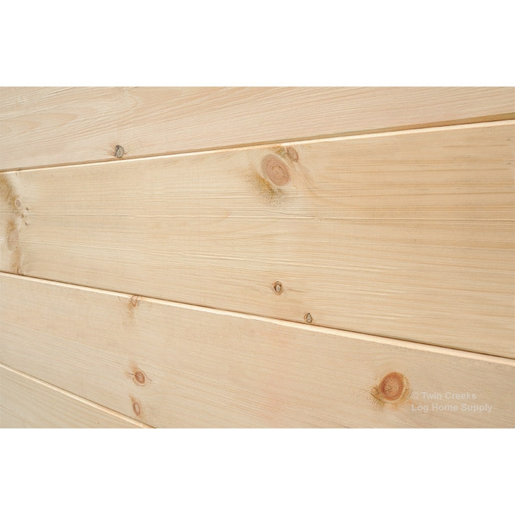 6x12 White Pine "D" Log (Installed Back Angled)