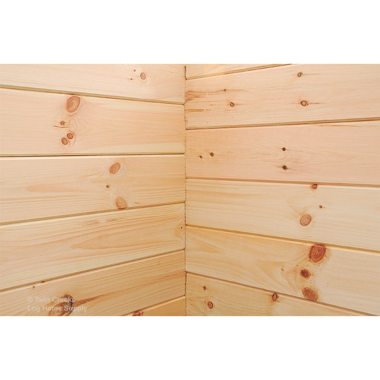 6x8 White Pine Kiln Dried "D" Log (Interior Joint)