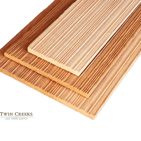 #1 Grade, 18" (Perfection), R&R Western Red Cedar Shingles - Grooved Texture - Overlapped
