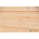 1x10 Western Red Cedar Plain Bevel Siding Installed from Angle Closeup 