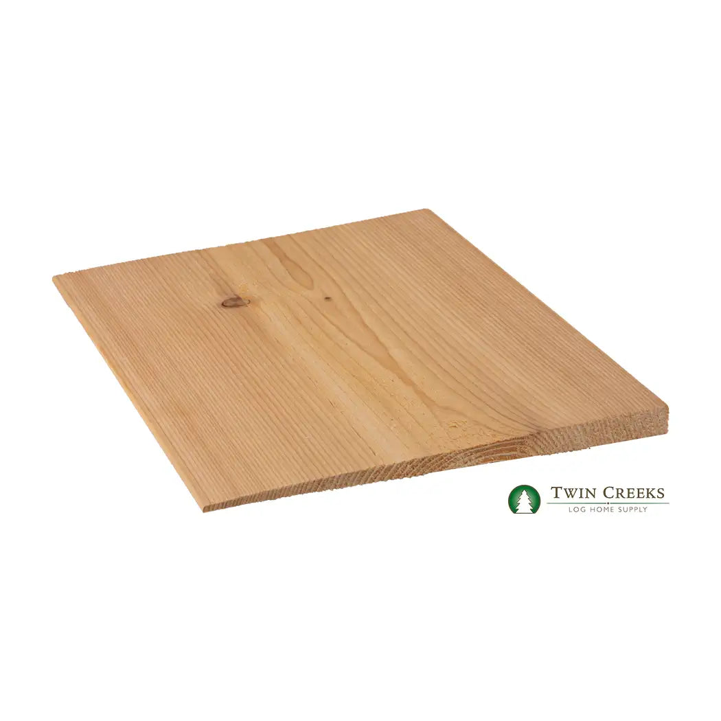 1x10 Western Red Cedar Plain Bevel Siding - Profile View 