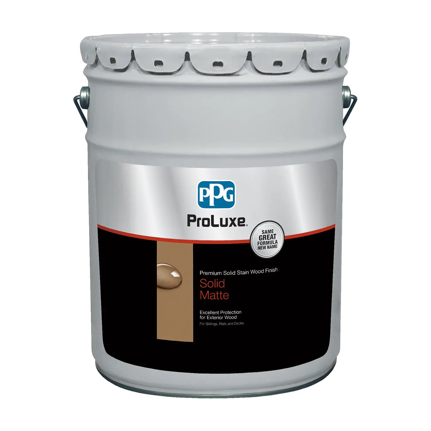 PPG Proluxe Premium Solid Stain Wood Finish (Formerly Sikkens Rubbol) - 5 Gallon Pail - 2019 Label