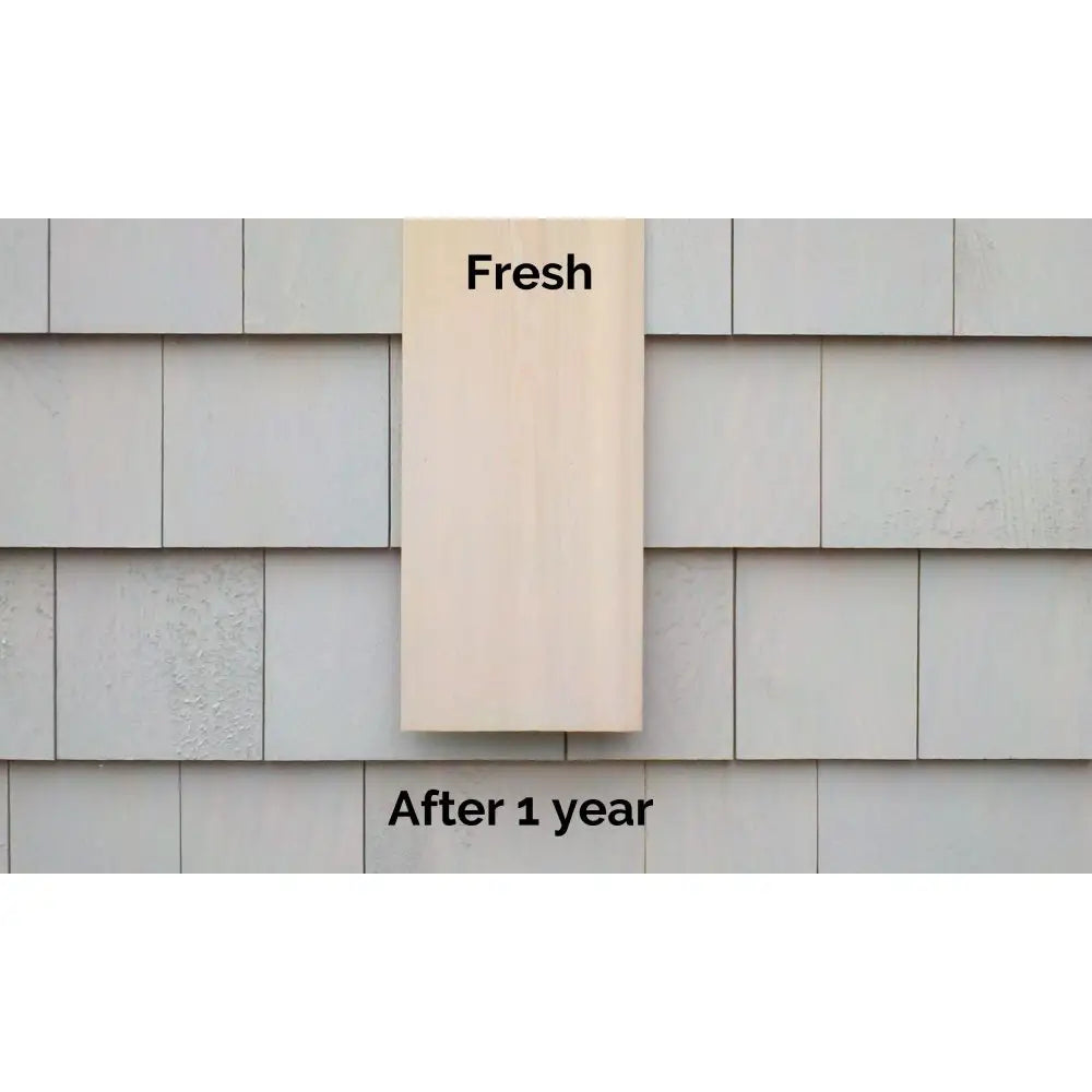 Factory-Finished Enviro Bleach Freshly Installed Vs 1 Year 