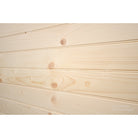 1x8 Spruce Tongue & Groove Paneling - Installed Angled Close (Beaded)
