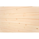 1x8 White Pine Shiplap - Installed Angled