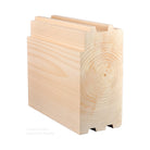 6x12 White Pine Square Chink Log 