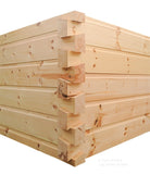 6x12 White Pine Air Dried Chink Logs (Dovetail End Corner Joint)