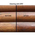 Sashco CPR Log Cleaner - Before and After